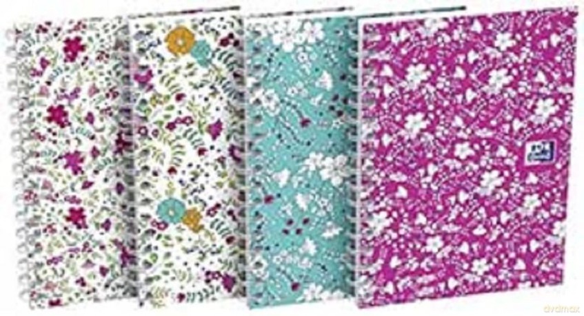 Kołozeszyt Oxford Floral A6 50k 90g Kr