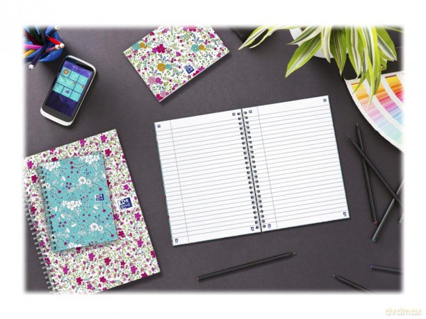 Kołozeszyt Oxford Floral A6 50k 90g Kr