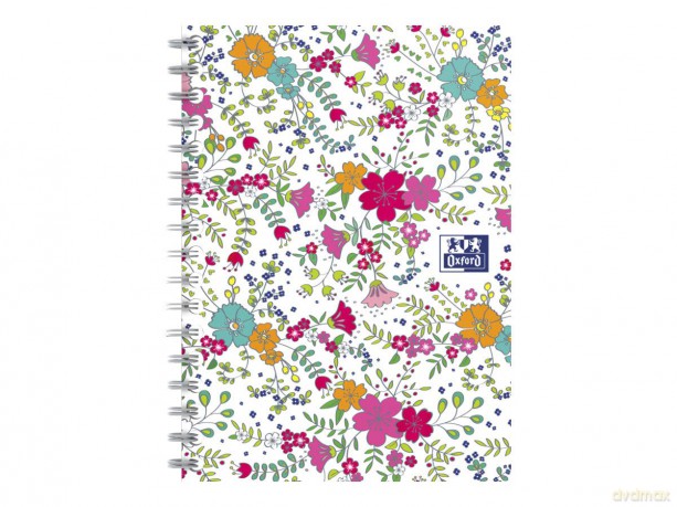 Kołozeszyt Oxford Floral A6 50k 90g Kr