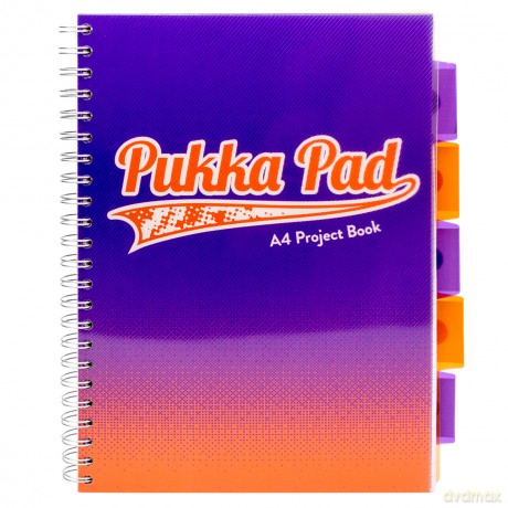 Kołozeszyt Pukka Pad A4 Fusion Project Book fioletowy