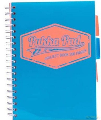 Kołozeszyt Pukka Pad A5 Project Book Neon niebieski