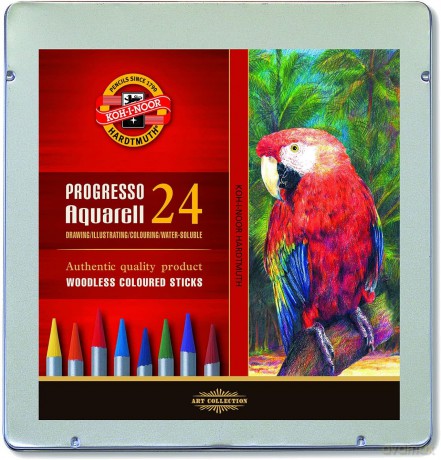 Kredki akwarelowe bezdrzewne Progresso Koh-i-Noor 8784 24 kolory