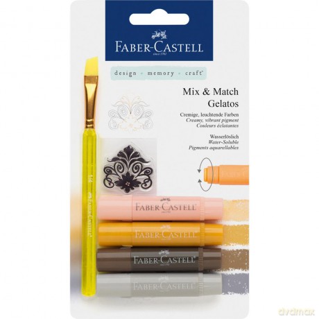 Kredki akwarelowe Gelatos Faber-Castell 4 sztuki naturalne