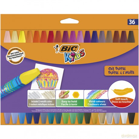 Kredki pastele olejne BIC Kids 36 kolorów
