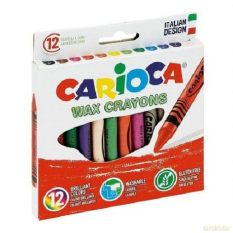 Kredki świecowe Carioca 12 kolorów
