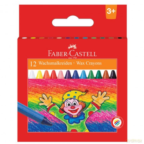 Kredki świecowe Faber-Castell 12 kolorów 90mm