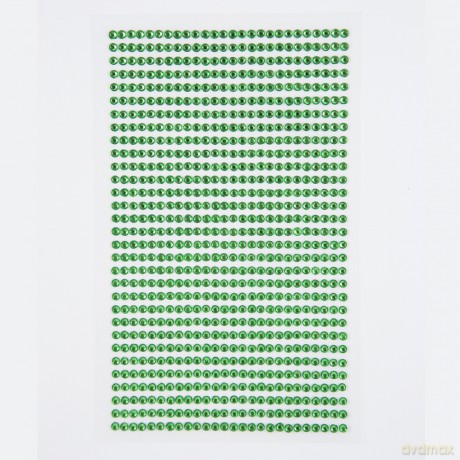 Kryształki samoprzylepne Light green 3mm 806 szt.