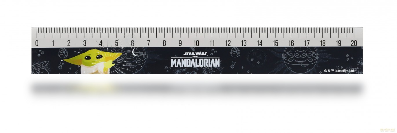 Linijki 20 cm Mandalorian 1 szt mix
