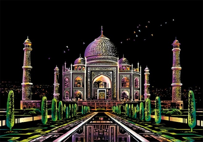 Magiczna zdrapka Taj Mahal