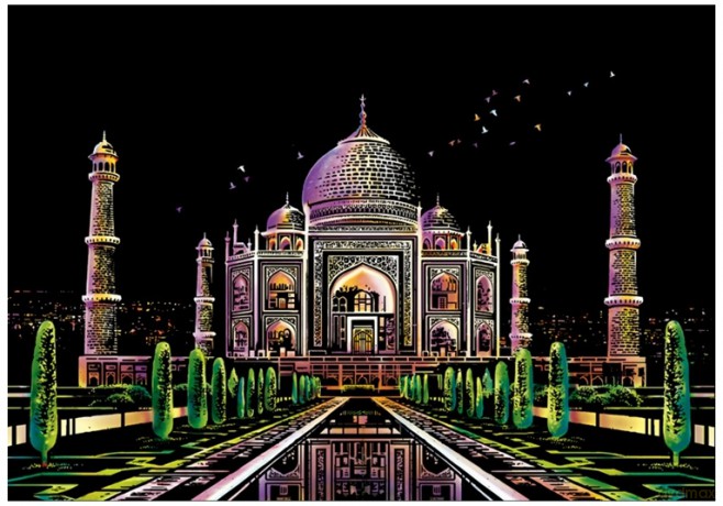 Magiczna zdrapka Taj Mahal