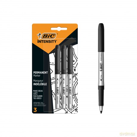 Marker czarny BIC Intensity Permanent Fine 1.8mm 3szt.