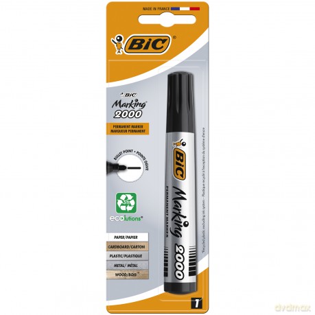 Marker okrągła końcówka Marking 2000 Ecolutions BIC czarny Blister