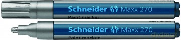 Marker olejowy schneider maxx 270 okrągły 1-3mm srebrny