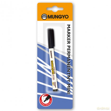 Marker permanentny Mungyo mini czarny blister