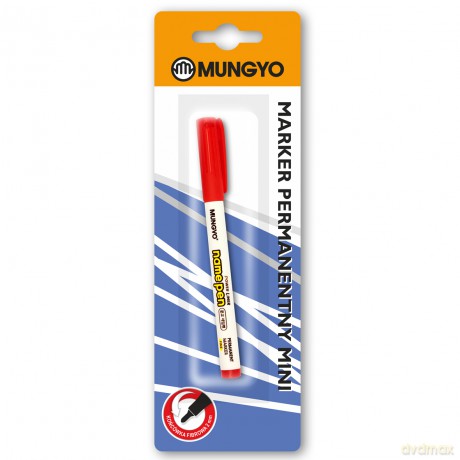 Marker permanentny Mungyo mini czerwony blister