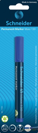 Marker permanentny okrągła końcówka Schneider Maxx 130 niebieski blister