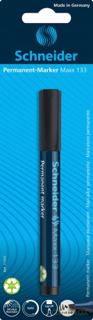 Marker permanentny ścięta końcówka Schneider Maxx 133 czarny blister