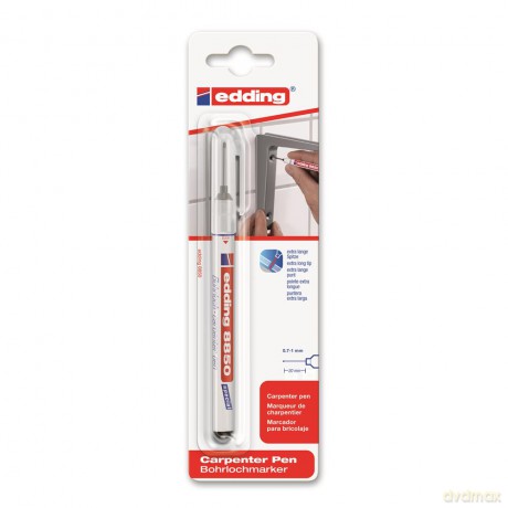 Marker specjalistyczny Edding z długą końcówką 0,7-1Mm czarny 1 sztuka blister