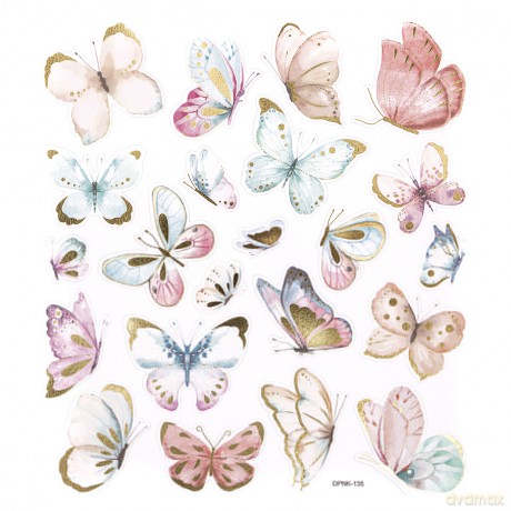 Naklejki boho butterflies 22 szt.