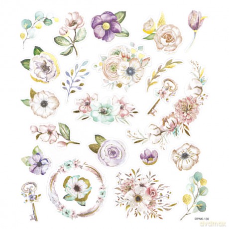 Naklejki boho florals 22 szt.