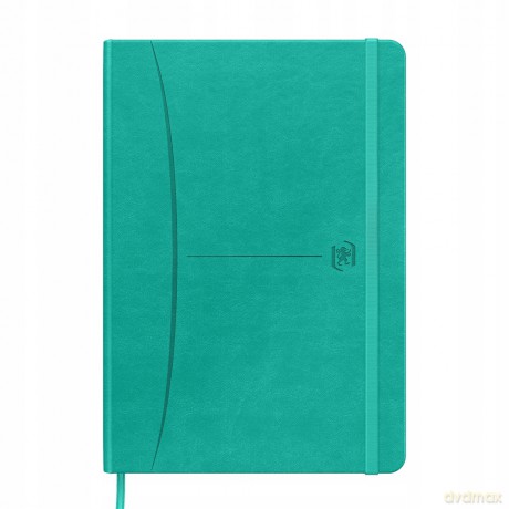Notatnik Oxford Signature A5 104k Kropki z Tagami Turkusowy