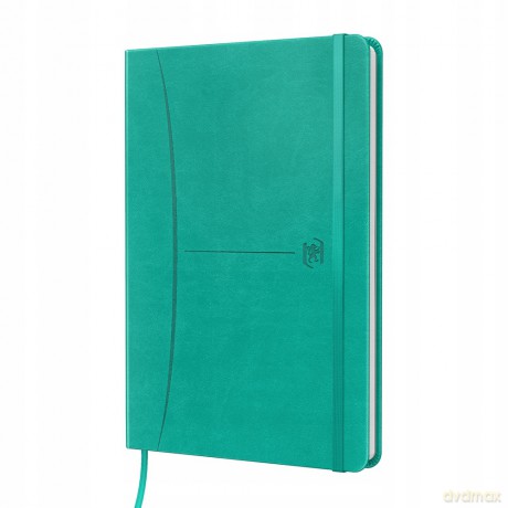 Notatnik Oxford Signature A5 104k Kropki z Tagami Turkusowy