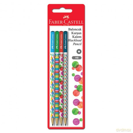 Ołówek Faber-Castell Bubble 4 sztuki blister