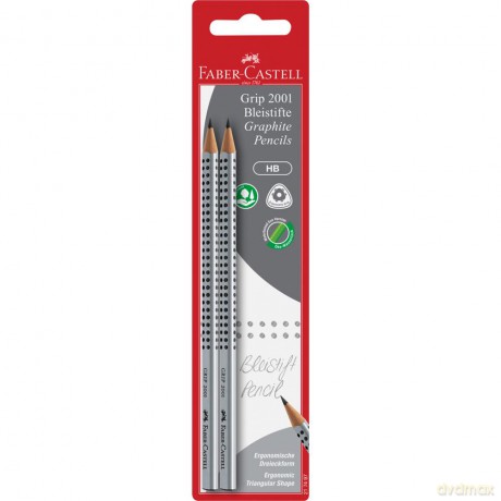 Ołówek Faber-Castell Grip 2001 HB 2 sztuki blister