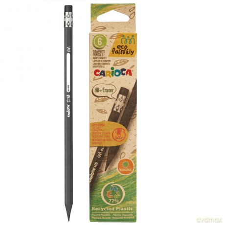 Ołówek HB EcoFamily 6 szt. Carioca 43091