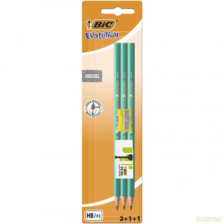 Ołówek HB Evolution Original 650 BIC Blister 3+1+1szt