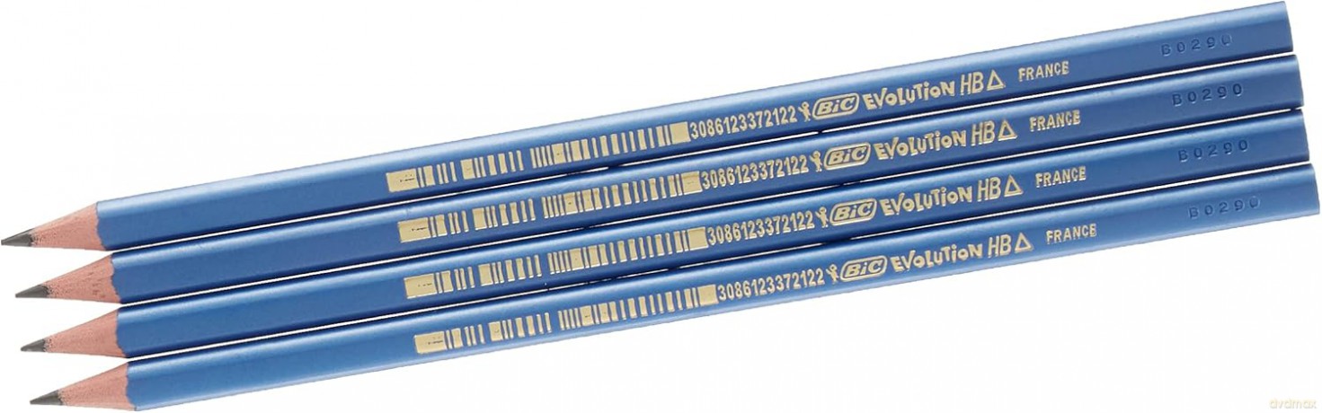 Ołówek trójkątny bez gumki Evolution Triangle BIC Blister 4szt