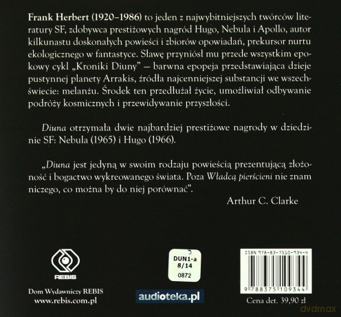 Diuna Tw - Frank Herbert  (digipack) [AUDIOBOOK] [CD]