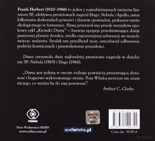 Diuna Tw - Frank Herbert  (digipack) [AUDIOBOOK] [CD]