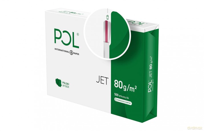Papier ksero Pol Jet A4 klasa A 80gsm 500ark
