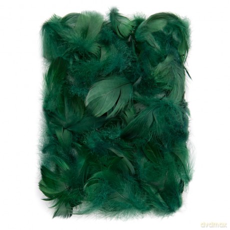 Piórka ciemno zielone 5-12cm 10g