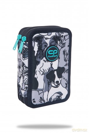 Piórnik 2-komorowy z wyposażeniem Coolpack Jumper 2 dogs planet