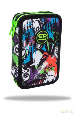 Piórnik 2-komorowy z wyposażeniem Coolpack Jumper 2 peek a boo