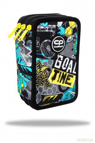 Piórnik 3-komorowy z wyposażeniem Coolpack Jumper 3 goal time