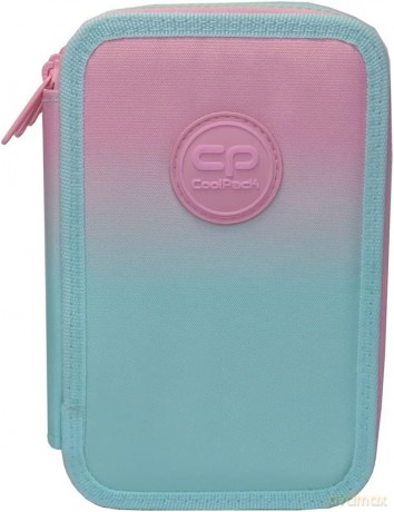 Piórnik 3-komorowy z wyposażeniem Coolpack jumper 3 gradient strawberry