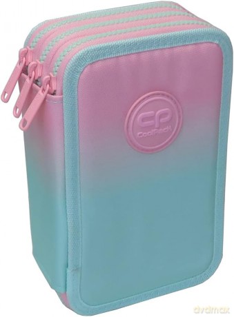 Piórnik 3-komorowy z wyposażeniem Coolpack jumper 3 gradient strawberry