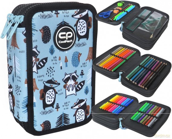 Piórnik 3-komorowy z wyposażeniem Coolpack Jumper 3 shoppy