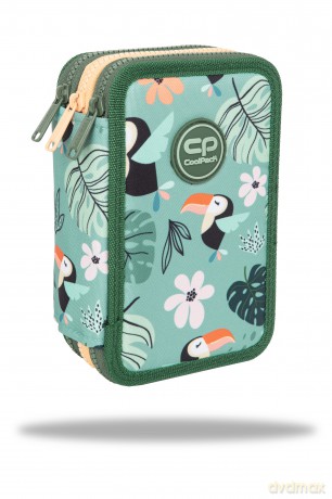 Piórnik 3-komorowy z wyposażeniem Coolpack Jumper 3 toucans