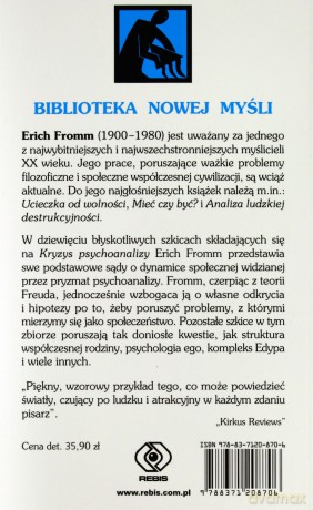 Kryzys Psychoanalizy - Erich Fromm  [KSIĄŻKA]