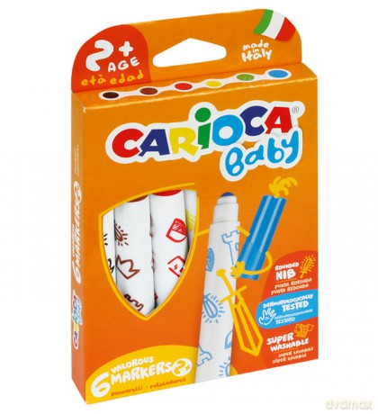 Pisaki Baby maxi Carioca 6 kolorów