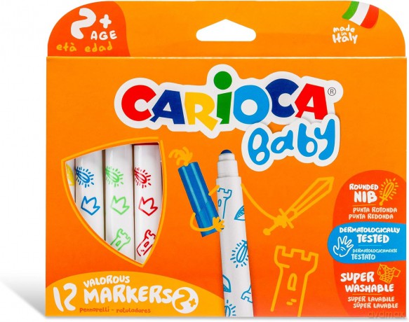 Pisaki Baby maxi point super Carioca 12 kolorów