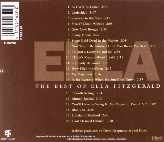 Ella Fitzgerald: The Best Of Ella Fitzgerald [CD]