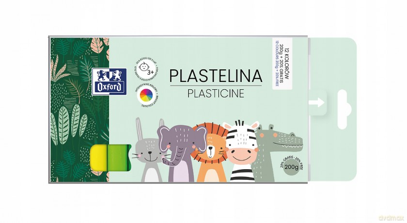 Plastelina Oxford Kids 12 Kolorów