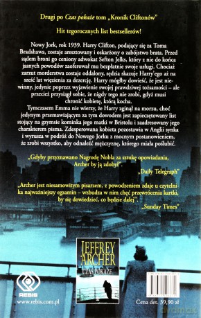 Za Grzechy Ojca Tw - Jeffrey Archer  [KSIĄŻKA]