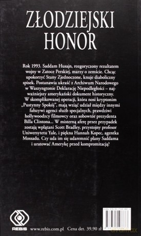Złodziejski Honor - Jeffrey Archer  [KSIĄŻKA]