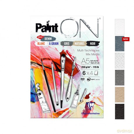 Szkicownik A5 Paint ON Denim 24k/250g 6 kolorów
